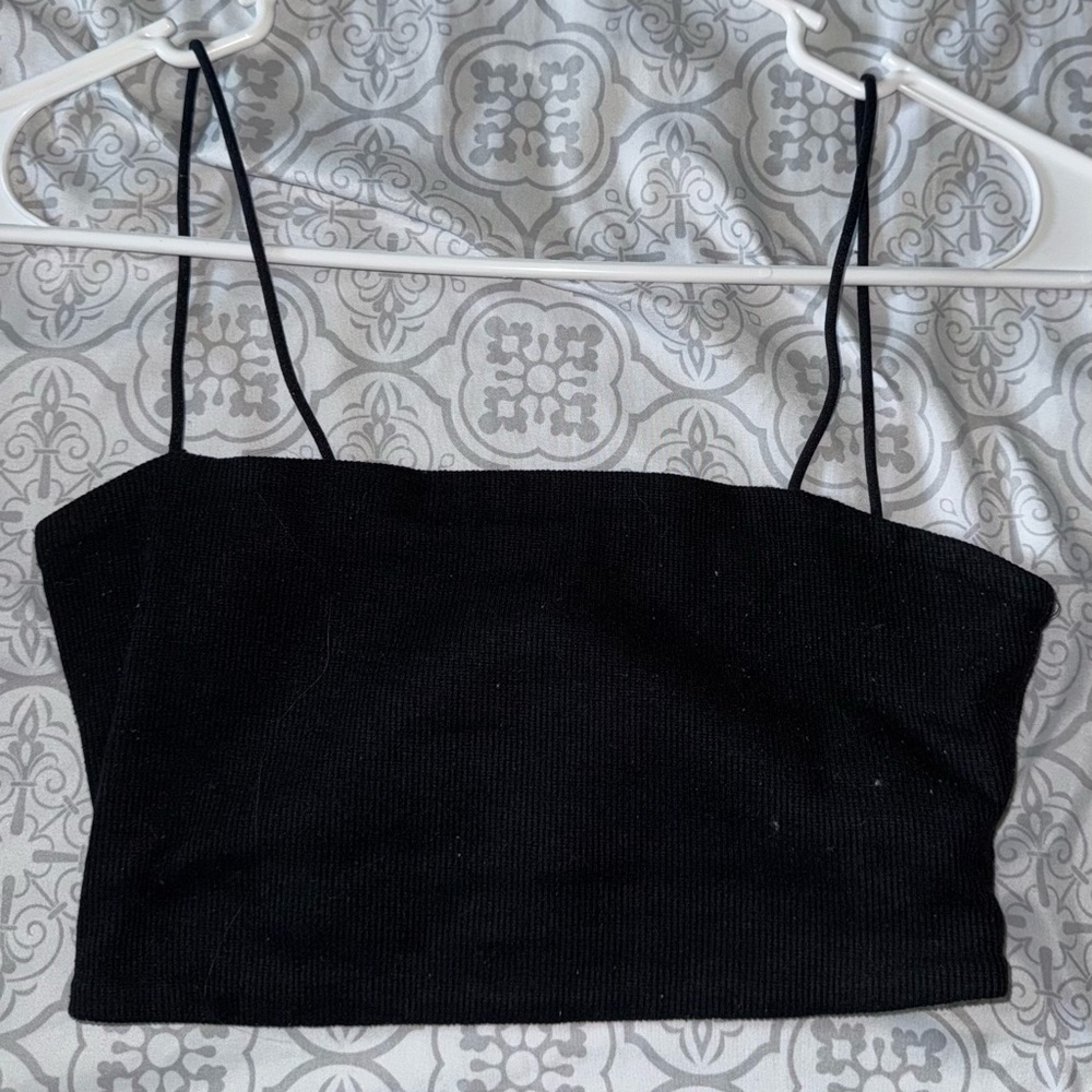 SHEIN Black Camisole Crop Top